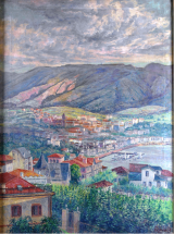 Algorta, vista desde Komporte de Neguri, las Arenas y la Arboleda 113x83 cm