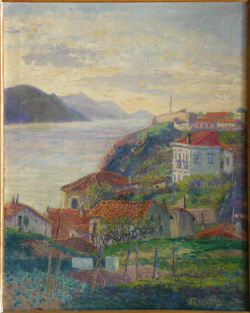 Algorta_puerto_viejo_y_Usategui_40x50cm.