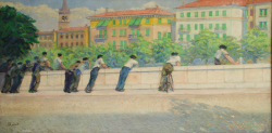 Bilbao-Mirando la ria 50x100 cm