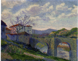 Pueblo_con_puente_50x40cm