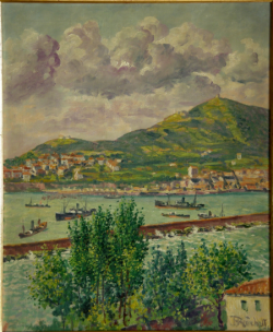 Algorta_muelle_de_Arriluce_y_Abra_50x61cm