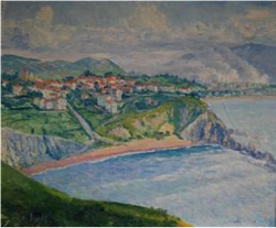 Algorta_playa_de_Arrigunaga_75x54cm