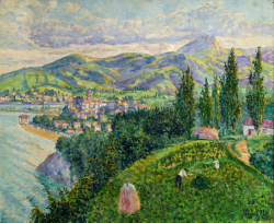 Fuenterrabia_y_el_monte_Larrun_58X72cm