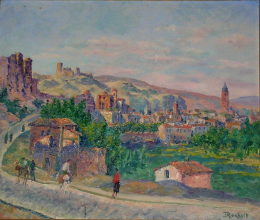 Calatayud -Castillo el Moro desde el Ayuntamiento 50x60 cm.jpg