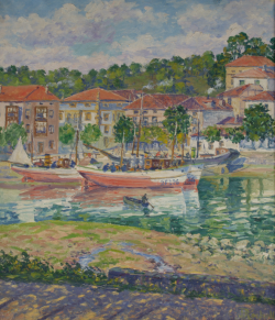 Plentzia  - Vista de la ria 68x58 cm.JPG