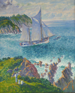 Ribadesella  - el Velero Juanita Isabela 71x58 cm.JPG