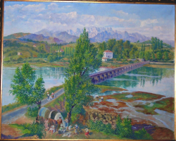 San_Vicente_de_la_Barquera - Picos de Europa_y_puente_viejo_73x92cm.JPG